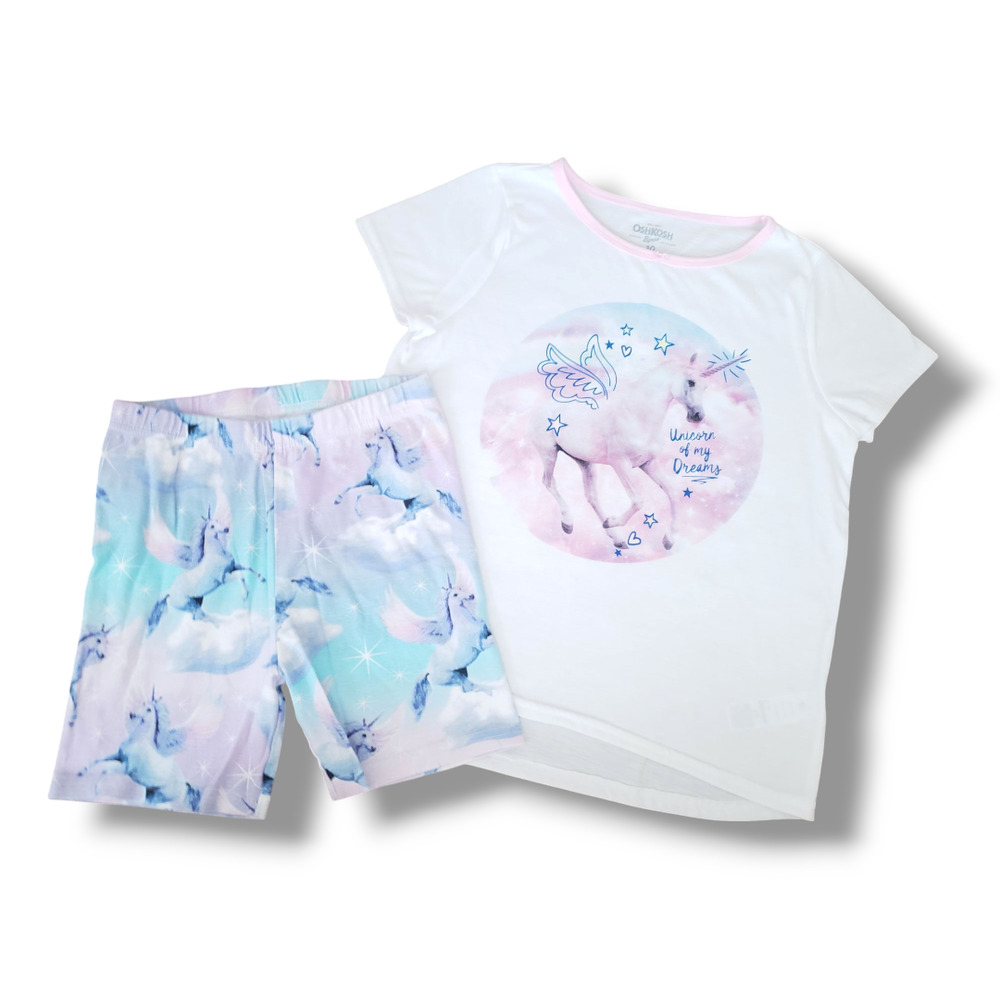 OshKosh Girls 10 Unicorn Pajama PJ Sleep Set